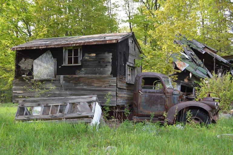 Motorhome and cabin.  "Handyman’s dream or nightmare?”